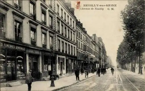 Ak Neuilly sur Seine Hauts de Seine, Avenue de Neuilly