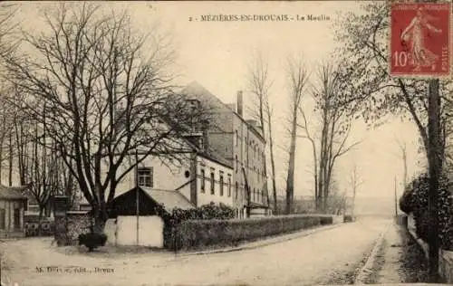 Ak Mézières en Drouais Eure-et-Loir, Moulin