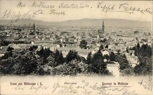 Ak Mulhouse Mülhausen Elsass Haut Rhin, Panorama