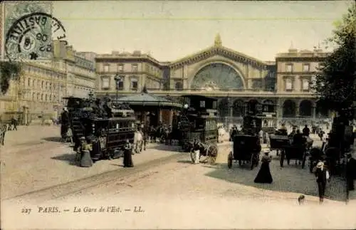 Ak Paris X, Ostbahnhof, Frontal