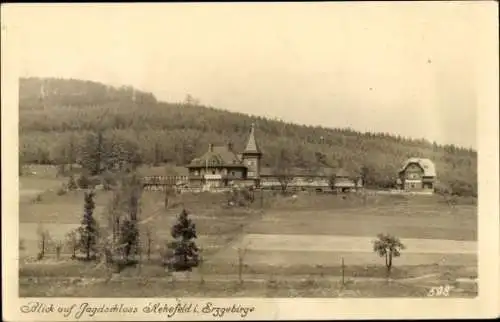 Ak Rehefeld Zaunhaus Altenberg im Erzgebirge, Jagdschloss