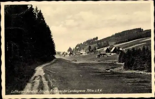 Ak Rehefeld Zaunhaus Altenberg im Erzgebirge, Teilansicht, Blick von der Landesgrenze