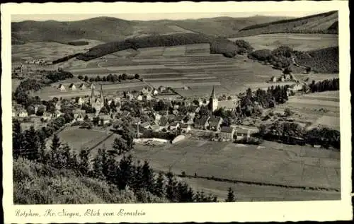 Ak Netphen im Siegerland, Totalansicht, Blick vom Bernstein