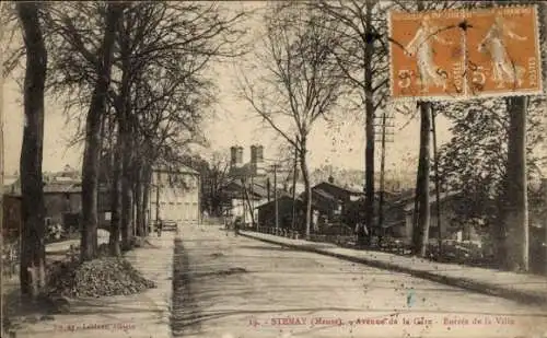 Ak Stenay Lothringen Meuse, Avenue de la Gare, Entree de la Ville