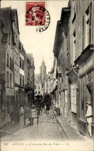 Ak Amiens Somme, L'Ancienne Rue des Tripes