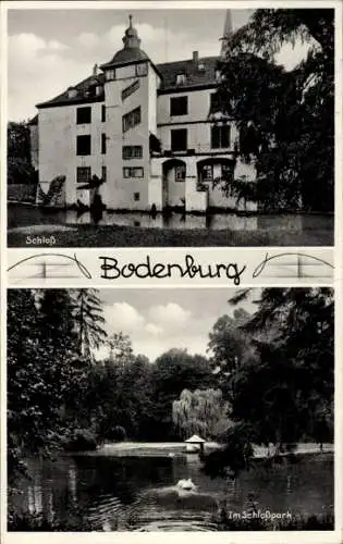 Ak Bodenburg Bad Salzdetfurth in Niedersachsen, Schloss, Schlosspark