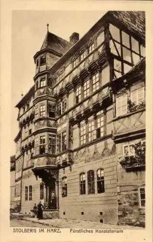 Ak Stolberg Südharz, Fürstliches Konsistorium