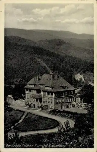 Ak Gernrode Quedlinburg im Harz, Kurhotel Stubenberg