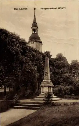 Ak Bad Lausick in Sachsen, Kriegerdenkmal