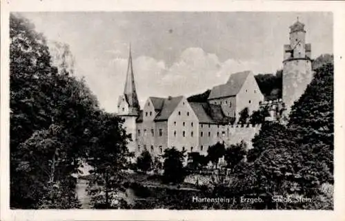 Ak Stein Hartenstein in Sachsen, Schloss Stein