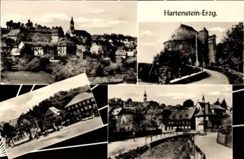 Ak Hartenstein im Erzgebirge Sachsen, Panorama