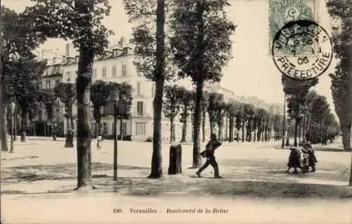 Ak Versailles Yvelines, Boulevard de la Reine