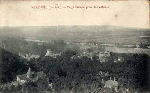 Ak Villennes sur Seine Yvelines, Gesamtansicht