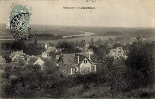 Ak Villennes Yvelines, Panorama