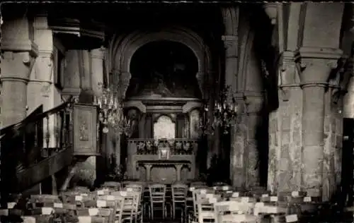 Ak Villennes sur Seine Yvelines, Innenraum der Kirche