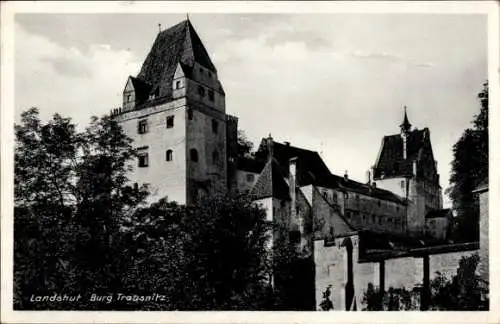 Ak Landshut in Niederbayern, Burg Trausnitz