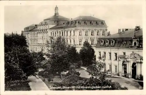 Ak Erlangen in Mittelfranken Bayern, Universität, Mineralogisches Institut