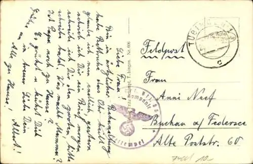 Ak Tübingen am Neckar, Marktplatz, Rathaus