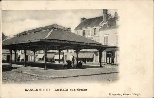 Ak Nangis Seine et Marne, La Halle aux Grains