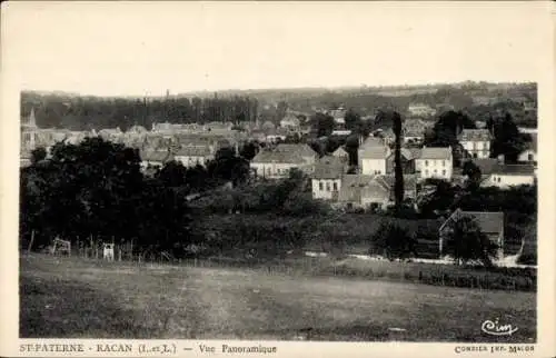 Ak Saint Paterne Indre et Loire, Panorama, Racan