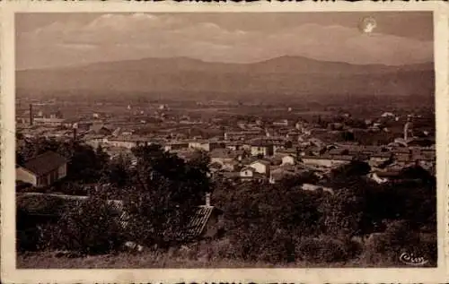 Ak Le Péage de Roussillon Isère, Gesamtansicht