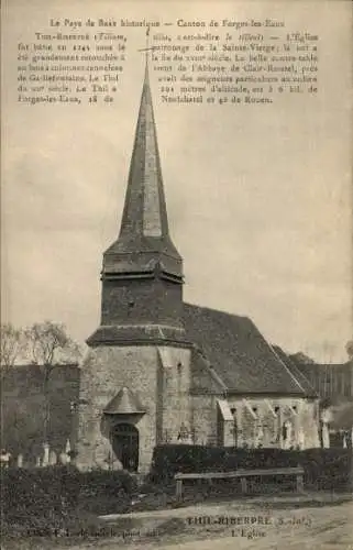 Ak Le Thil-Riberpré Seine-Maritime, Kirche