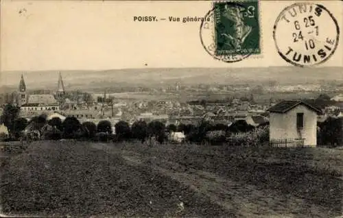 Ak Poissy Yvelines, Gesamtansicht