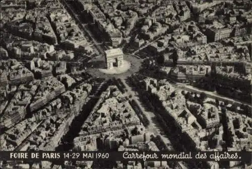 Ak Paris VIII, Arc de Triomphe, Arc de Triomphe, Pariser Messe 14.-29. Mai 1960