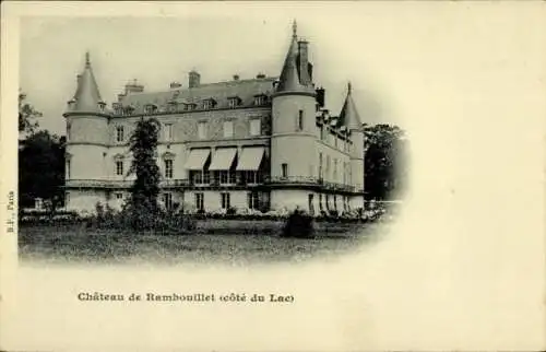 Ak Rambouillet Yvelines, Schloss, Seeseite