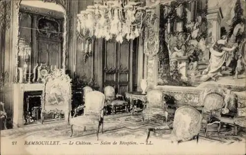 Ak Rambouillet Yvelines, Schloss, Salon de Reception