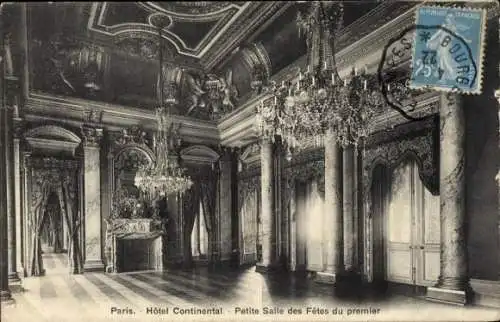 Ak Paris IX, Hotel Continental, Kleiner Festsaal des Ersten