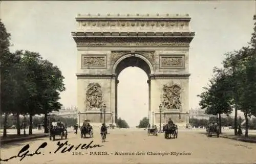 Ak Paris VIII, Avenue des Champs Elysées