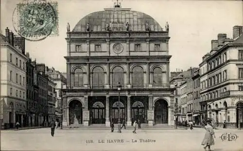 Ak Le Havre Seine Maritime, Theater