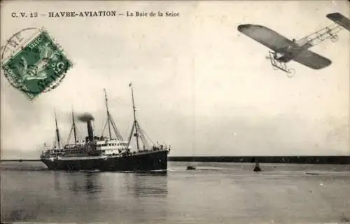 Ak Le Havre Seine Maritime, La Baie de la Seine