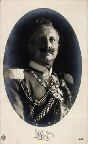 Ak Kaiser Wilhelm II., Portrait in Uniform, Orden, Novitas 49 26