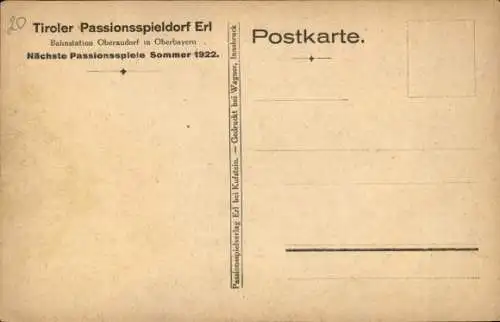 Ak Erl in Tirol, Gasthaus zur Post, Kirche