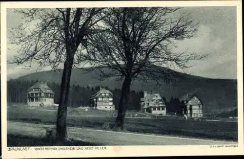 Ak Braunlage im Oberharz, Kindererholungsheim, Neue Villen