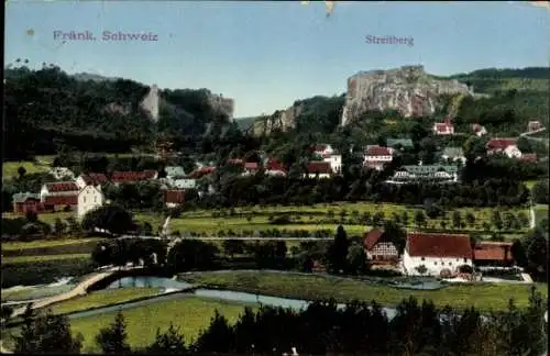 Ak Wiesenttal im Kreis Forchheim Oberfranken, Gesamtansicht, Streitberg