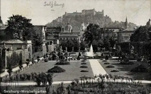 Ak Salzburg in Österreich, Mirabellgarten