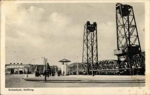 Ak Rotterdam Südholland Niederlande, Hebebrücke