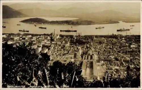 Foto Ak Santos Brasilien, Panorama Parcial sa cidade