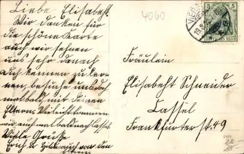 Ak Viersen in Nordrhein Westfalen, Poststraße mit Reichsbank