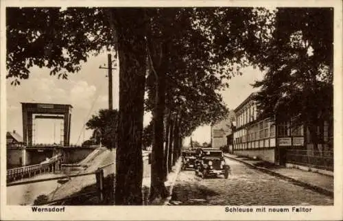 Ak Wernsdorf Königs Wusterhausen in Brandenburg, Schleuse