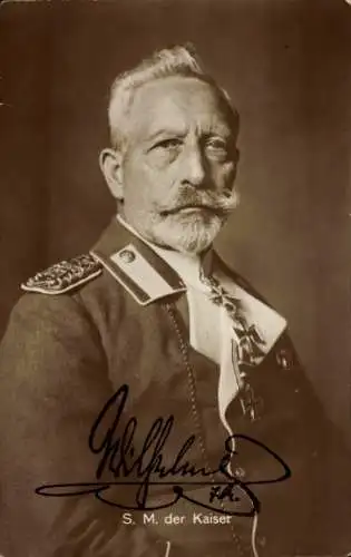 Ak Kaiser Wilhelm II im Exil in Doorn, Portrait, Uniform, Orden