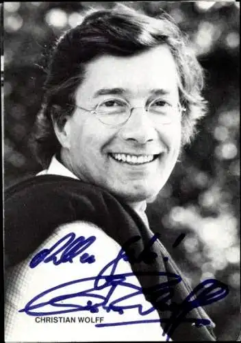 Ak Schauspieler Christian Wolf, Portrait, Autogramm