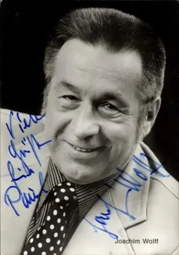 Ak Schauspieler Joachim Wolf, Portrait, Autogramm