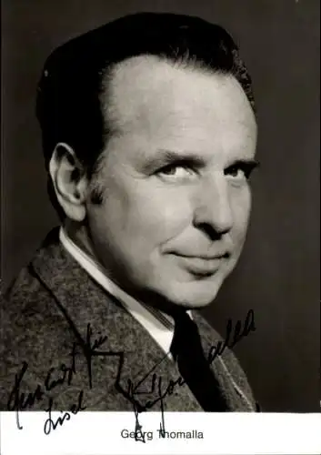 Ak Schauspieler Georg Thomalla, Portrait, Autogramm