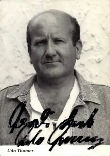 Ak Schauspieler Udo Thomer, Portrait, Autogramm