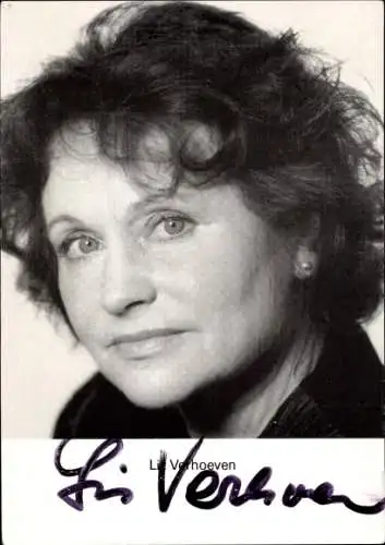 Ak Schauspielerin Lis Verhoeven, Portrait, Autogramm