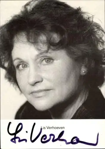 Ak Schauspielerin Lis Verhoeven, Portrait, Autogramm